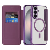 Samsung Galaxy S26 FE EIDERWOOD Fodral med RFID-blockering och Kameralinsskydd - Lila / Transparent