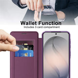 Samsung Galaxy S26 FE EIDERWOOD Fodral med RFID-blockering och Kameralinsskydd - Lila / Transparent