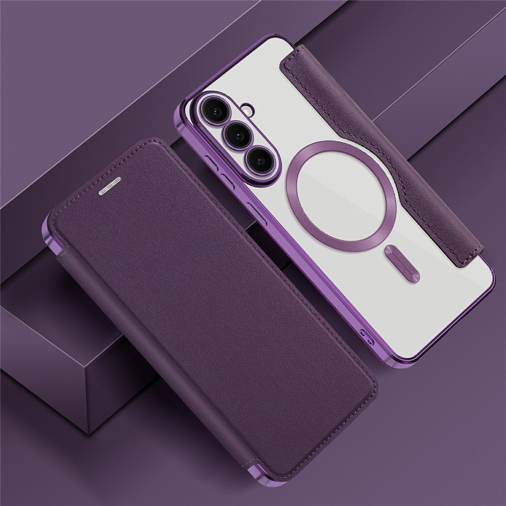 Samsung Galaxy S26 FE EIDERWOOD Fodral med RFID-blockering och Kameralinsskydd - Lila / Transparent