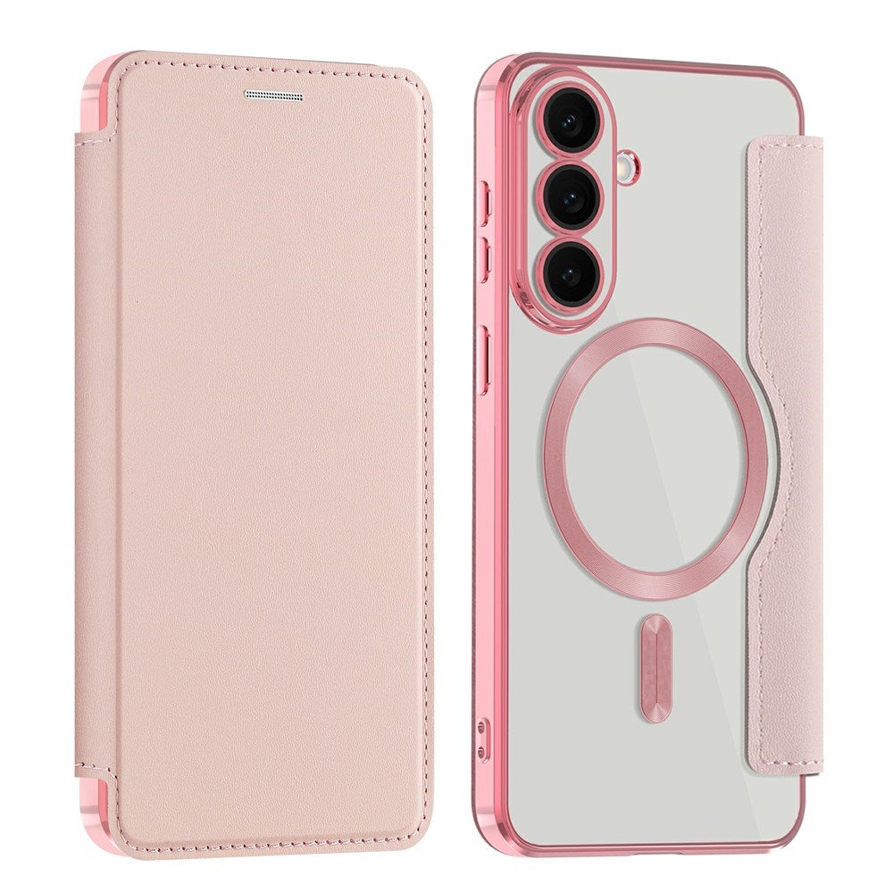 Samsung Galaxy S26 FE EIDERWOOD Fodral med RFID-blockering och Kameralinsskydd - Rosa / Transparent
