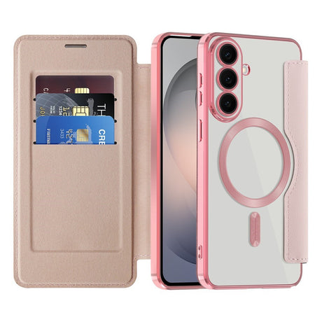 Samsung Galaxy S26 FE EIDERWOOD Fodral med RFID-blockering och Kameralinsskydd - Rosa / Transparent