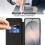 Samsung Galaxy S26 FE EIDERWOOD Fodral med RFID-blockering och Kameralinsskydd - Svart / Genomskinlig