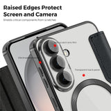 Samsung Galaxy S26 FE EIDERWOOD Fodral med RFID-blockering och Kameralinsskydd - Svart / Genomskinlig