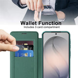 Samsung Galaxy S26 FE EIDERWOOD Fodral med RFID-blockering och Kameralinsskydd - Grön / Transparent
