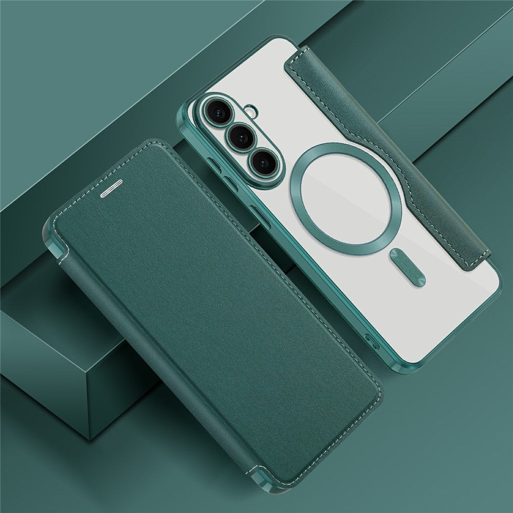 Samsung Galaxy S26 FE EIDERWOOD Fodral med RFID-blockering och Kameralinsskydd - Grön / Transparent