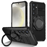 EIDERWOOD Samsung Galaxy S26 FE / S25 FE Tough Case m. Magnetisk Stativfunktion - Svart