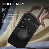 EIDERWOOD Samsung Galaxy S26 FE / S25 FE Tough Case m. Magnetisk Stativfunktion - Svart