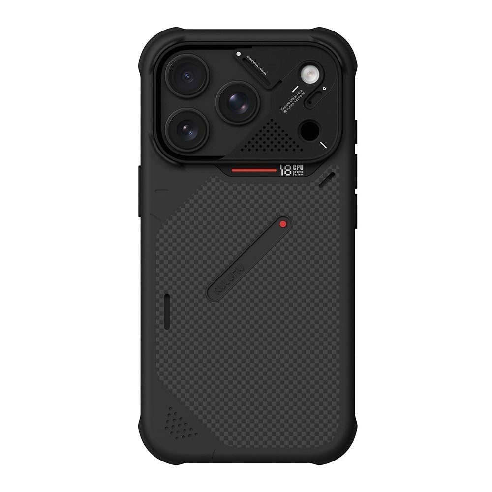 iPhone 18 Pro / 17 Pro AULUMU Aramid Fiber Skal  med Kameraskydd - MagSafe Kompatibel - Svart