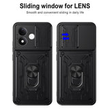 Xiaomi Redmi Note 17 (5G / 4G) EIDERWOOD Hybrid Hantverkar Skal m. Korthållare & Kameraslider - Svart