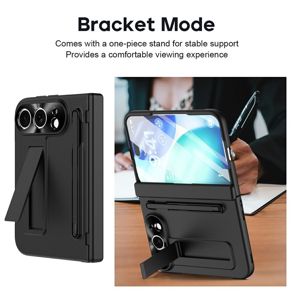 iPhone Fold EIDERWOO Skal med Skärmskydd, Kameraskydd och Stylus - Svart