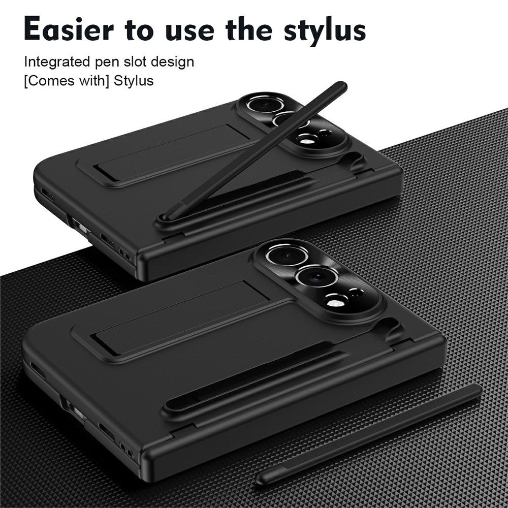 iPhone Fold EIDERWOO Skal med Skärmskydd, Kameraskydd och Stylus - Svart