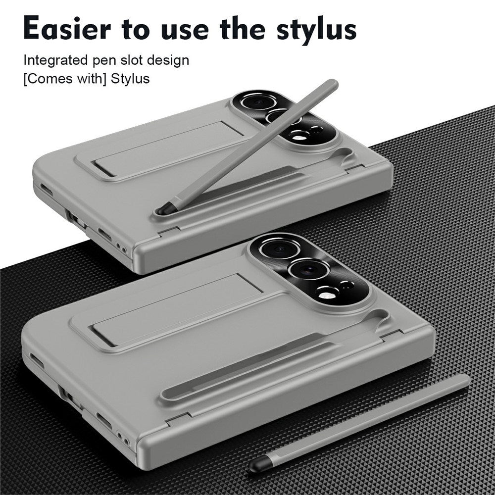 iPhone Fold EIDERWOO Skal med Skärmskydd, Kameraskydd och Stylus - Grå