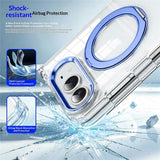 iPhone Fold EIDERWOOD Hybrid Skal med Kickstand - MagSafe Kompatibel - Transparent / Silver