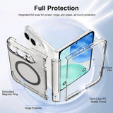 iPhone Fold EIDERWOOD Hybrid Skal med Skärmskydd - MagSafe Kompatibel - Genomskinlig / Svart
