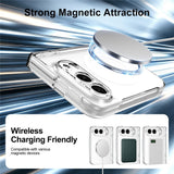 iPhone Fold EIDERWOOD Hybrid Skal med Skärmskydd - MagSafe Kompatibel - Genomskinlig / Vit
