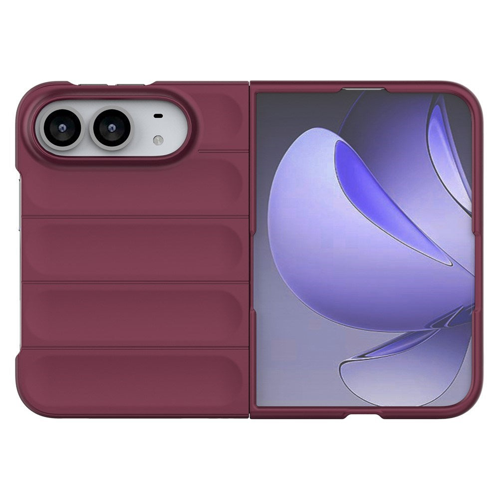 iPhone Fold EIDERWOOD Robust Plast Skal - Mörkröd