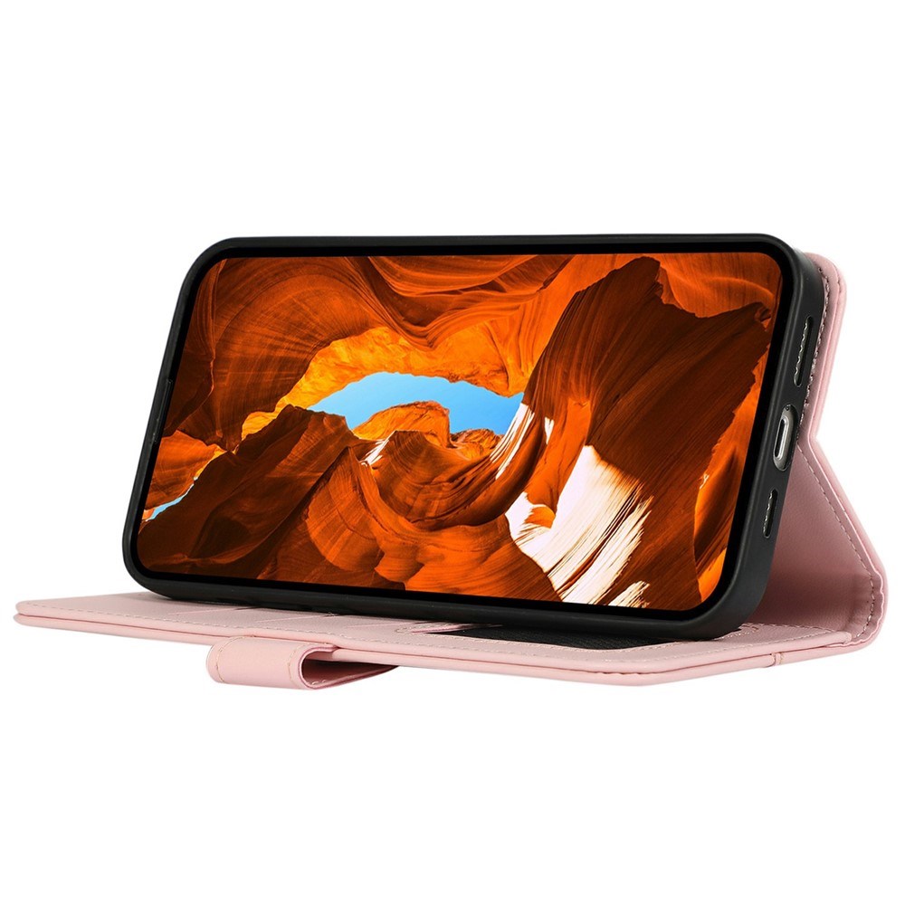 Google Pixel 11a EIDERWOOD Konstläder Fodral m. RFID Blockering - Rosa