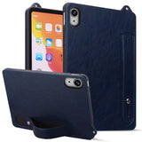 iPad Mini (2026) 8. Gen. EIDERWOOD Konstläder Bakside Skal m. Rem Kickstand - Blå