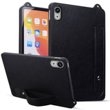 iPad Mini (2026) 8. Gen. EIDERWOOD Konstläder Bakside Skal m. Rem Kickstand - Svart