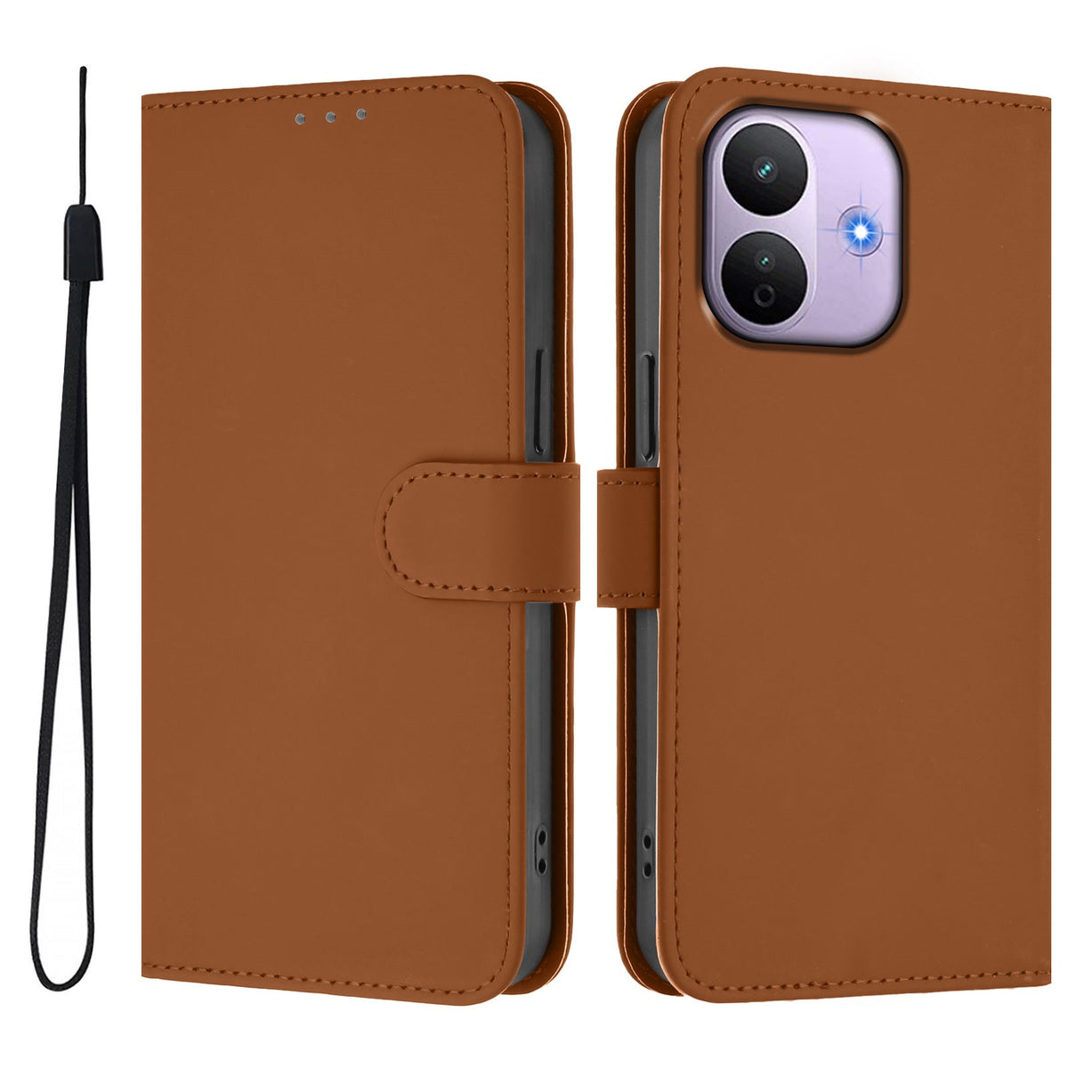 Xiaomi Redmi Note 17 Pro (5G) EIDERWOOD Konstläder Fodral m. Rem - Brun