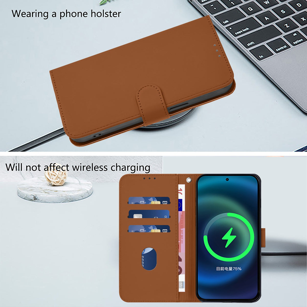 Xiaomi Redmi Note 17 Pro (5G) EIDERWOOD Konstläder Fodral m. Rem - Brun