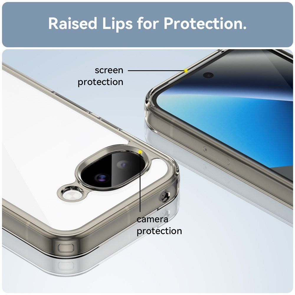 Google Pixel 11a EIDERWOOD Hybrid Plast Skal - Transparent / Grå