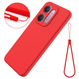 Xiaomi Redmi 17C (5G) EIDERWOOD Silikon Skal med Rem - Röd