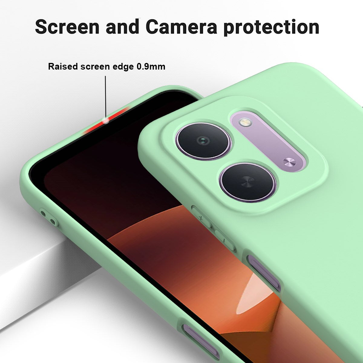 Xiaomi Redmi 17C (5G) EIDERWOOD Silikon Skal med Rem - Grön