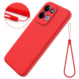 Xiaomi Redmi 17 (5G / 4G) EIDERWOOD Silikon Skal med Rem - Röd