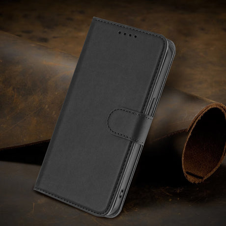 Xiaomi Redmi 17 (5G) / (4G) EIDERWOOD Fodral i Konstläder med Stativfunktion och Korthållare - Svart
