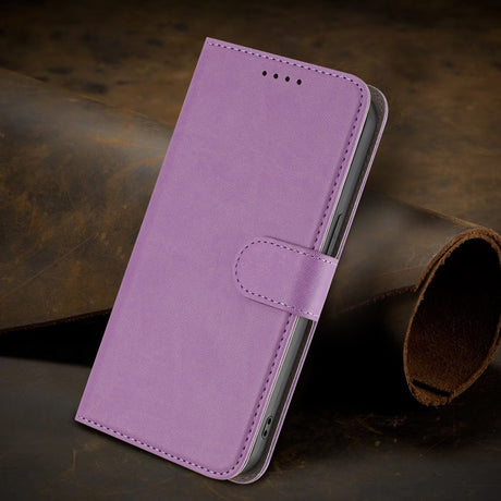 Xiaomi Redmi 17 (5G) / (4G) EIDERWOOD Fodral i Konstläder med Stativfunktion och Korthållare - Ljuslila