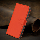 Xiaomi Redmi 17 (5G) / (4G) EIDERWOOD Fodral i Konstläder med Stativfunktion och Korthållare - Orange
