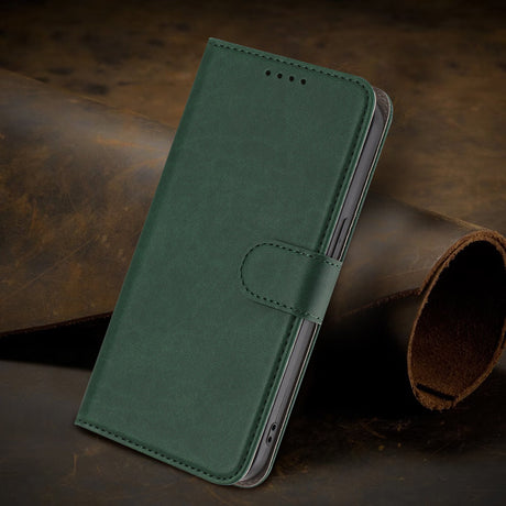 Xiaomi Redmi 17 (5G) / (4G) EIDERWOOD Fodral i Konstläder med Stativfunktion och Korthållare - Grön