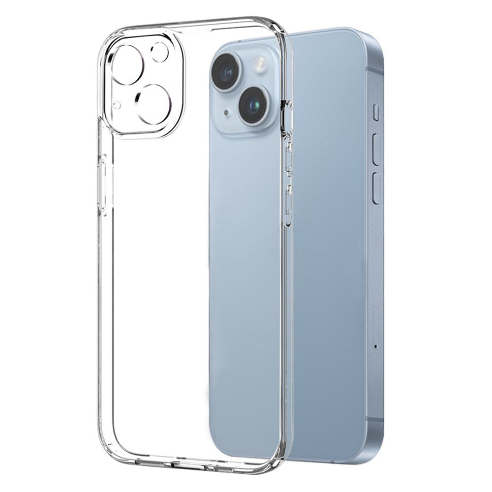 NORTHJO iPhone 14 2-i-1 Set Flexibelt Plast Skal med Härdat Skyddsglas - Genomskinlig