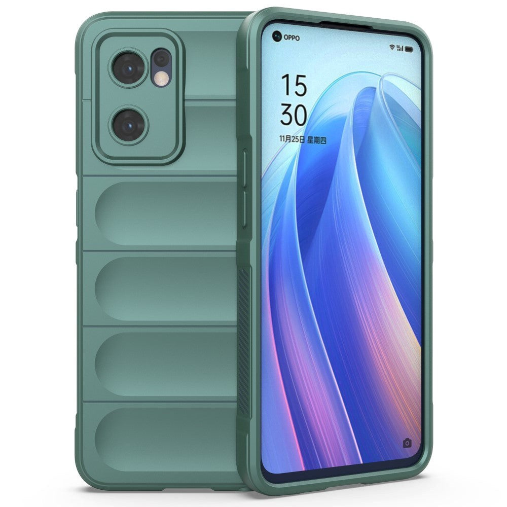 Oppo Reno7 (5G) / Find X5 Lite Flexibelt Skal i Plast - Grön