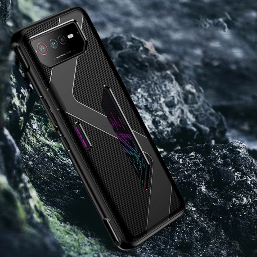 Asus Rog Phone 6 Kolfiber Skal TPU - Svart