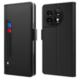 OnePlus 11 Läderfodral med Stativfunktion & Inbyggd Spegel - Svart