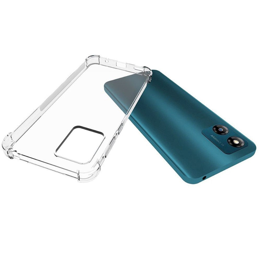 Motorola Moto E13 Shock-Proof Plast Skal - Genomskinlig