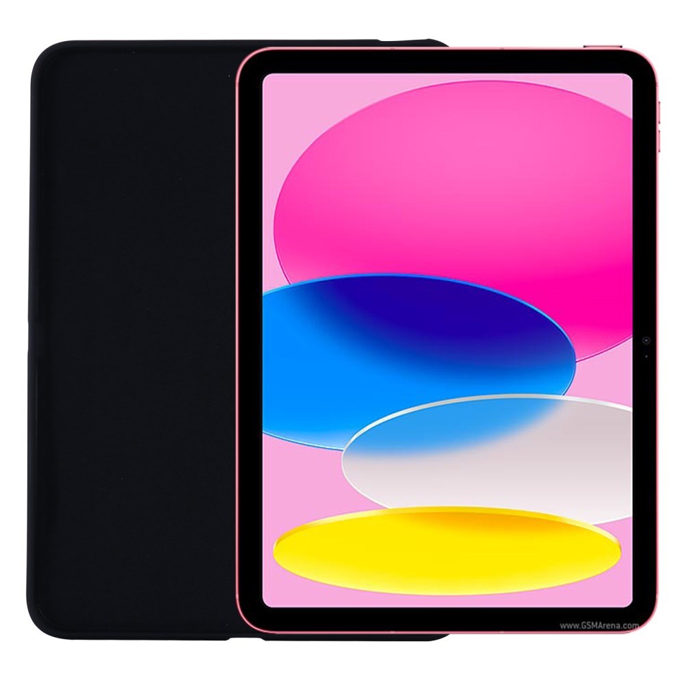 iPad 10.9 (2022) Liquid Silikone Shockproof Skal - Svart