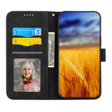 EIDERWOOD Xiaomi 12 Pro Konstläder Fodral med Plånbok och Rem - Svart