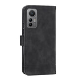 EIDERWOOD Xiaomi 12 Pro Konstläder Fodral med Plånbok och Rem - Svart