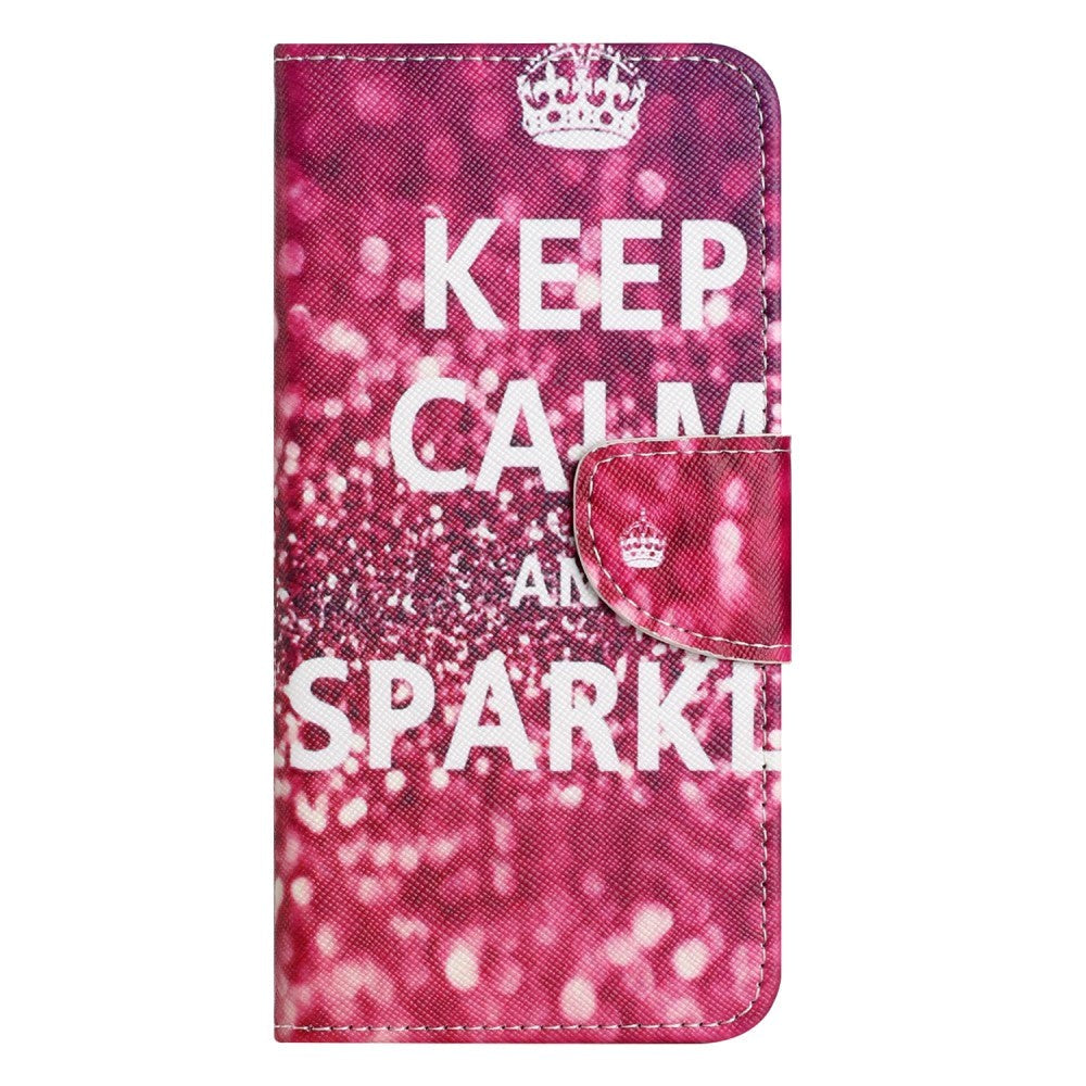 Samsung Galaxy A24 Plånboksfodral - "Keep Calm and Sparkle"