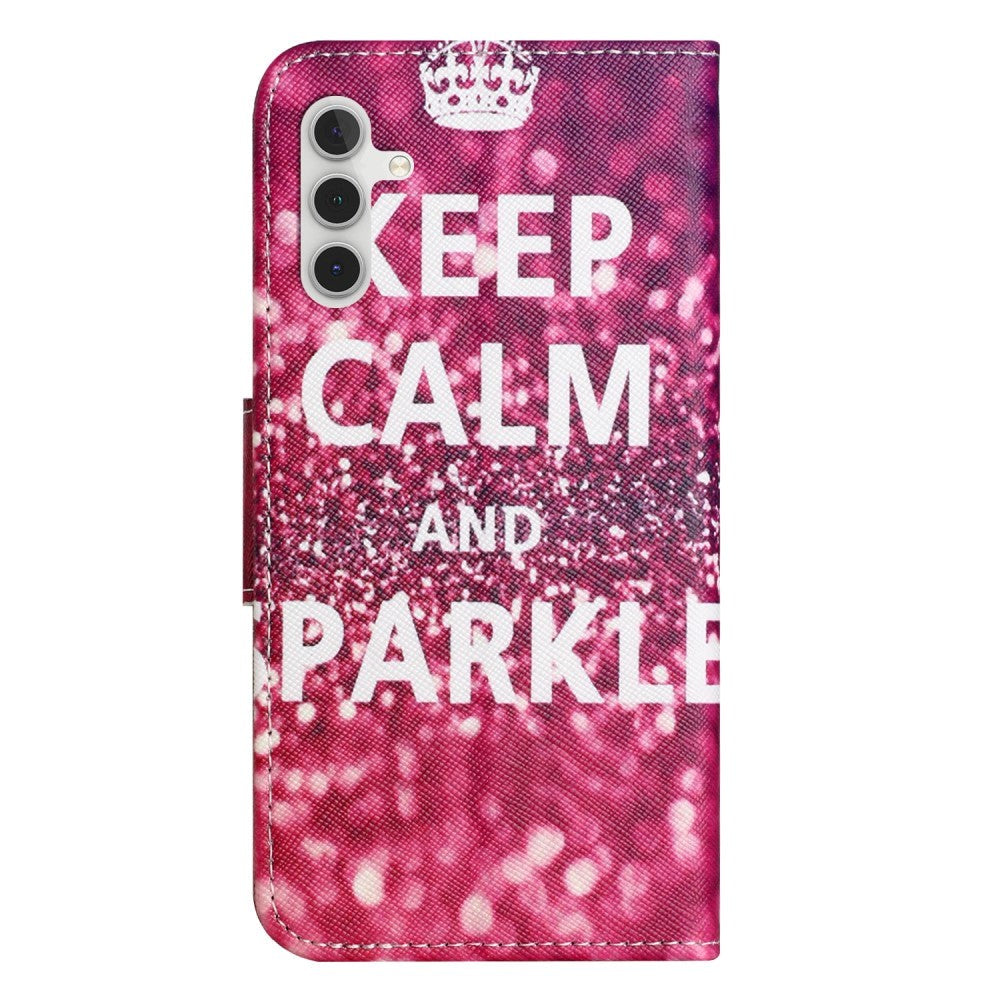 Samsung Galaxy A24 Plånboksfodral - "Keep Calm and Sparkle"