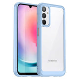 Samsung Galaxy A24 Skal Hybridplast - Transparent / Blå