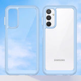 Samsung Galaxy A24 Skal Hybridplast - Transparent / Blå