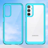 Samsung Galaxy A24 Skal Hybridplast - Transparent / Turkos