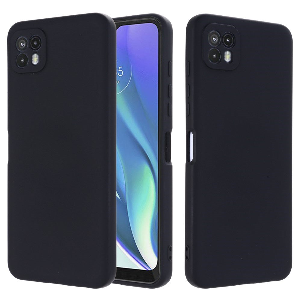 EIDERWOOD Motorola Moto G50 Liquid Silikon Skal med Rem - Grön