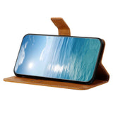 Xiaomi Redmi Note 12 Pro (5G) / Poco X5 Pro (5G) Plånboksfodral i Läder med Stativfunktion - Ljusbrun