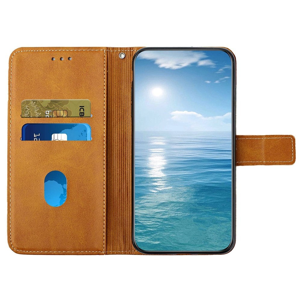 Xiaomi Redmi Note 12 Pro (5G) / Poco X5 Pro (5G) Plånboksfodral i Läder med Stativfunktion - Ljusbrun