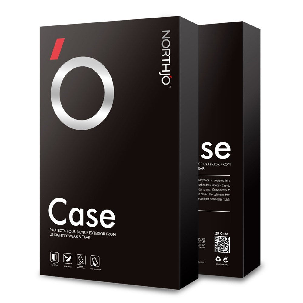 NORTHJO Samsung Galaxy S22 Ultra 2-i-1 Set Flexibelt Plast Skal med Härdat Skyddsglas - Genomskinlig